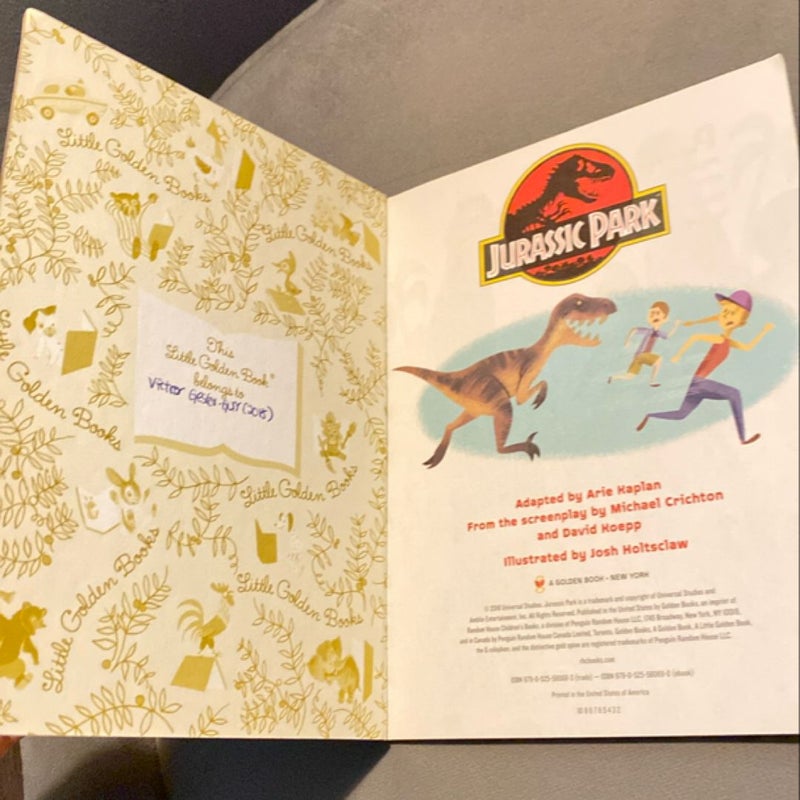 Jurassic Park Little Golden Book (Jurassic Park)