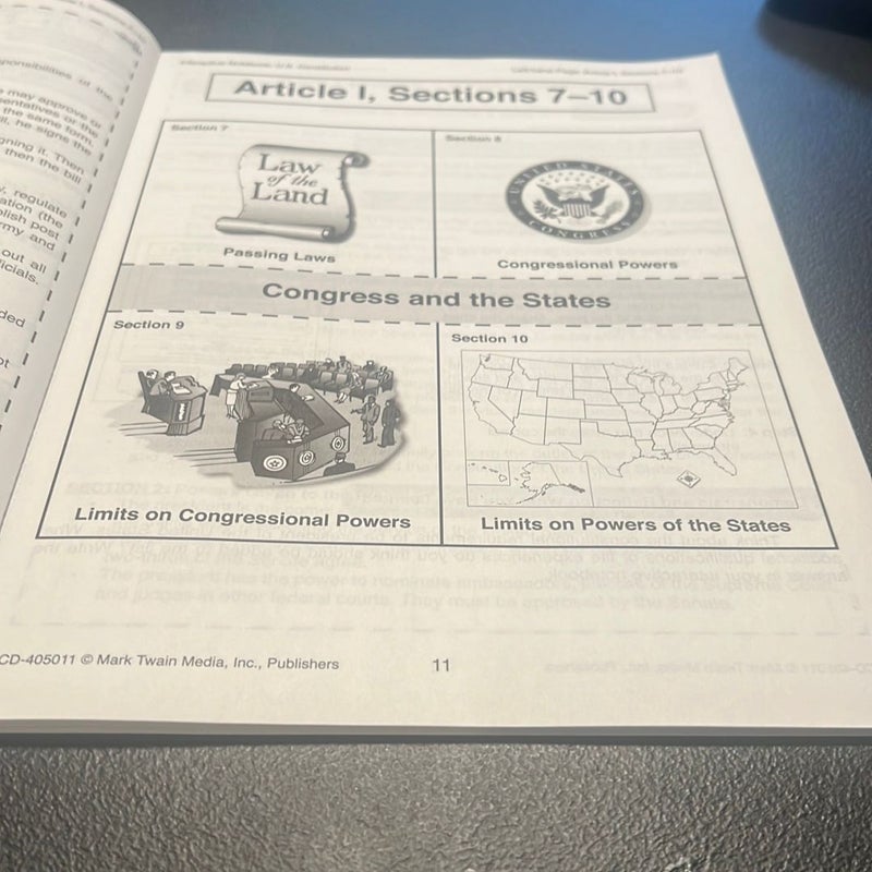 Interactive Notebook: U. S. Constitution, Grades 5 - 12