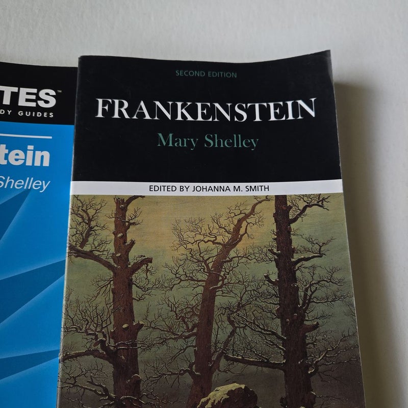 Frankenstein Sparknotes & Case Studies 2 paperbacks