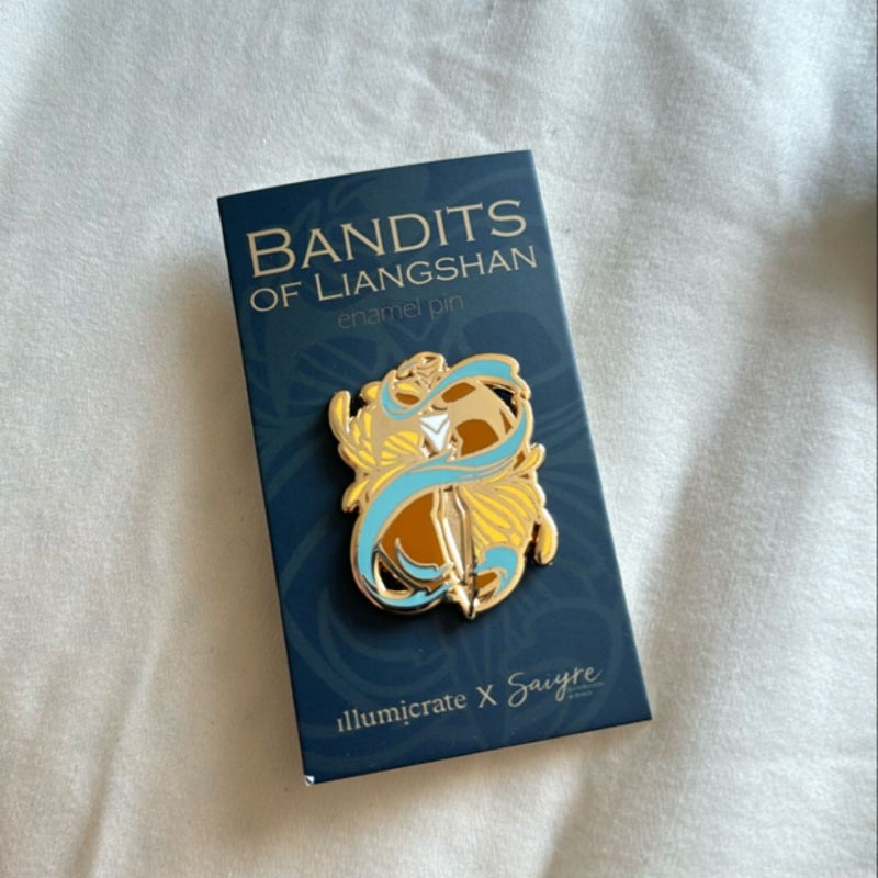 Bandits of Liangshan enamel pin (The Water Outlaws by S.L. Huang) (Illumicrate exclusive)