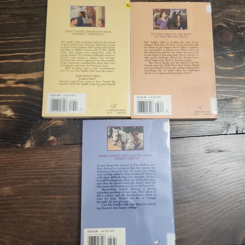 The Saddle Club Books set of 7