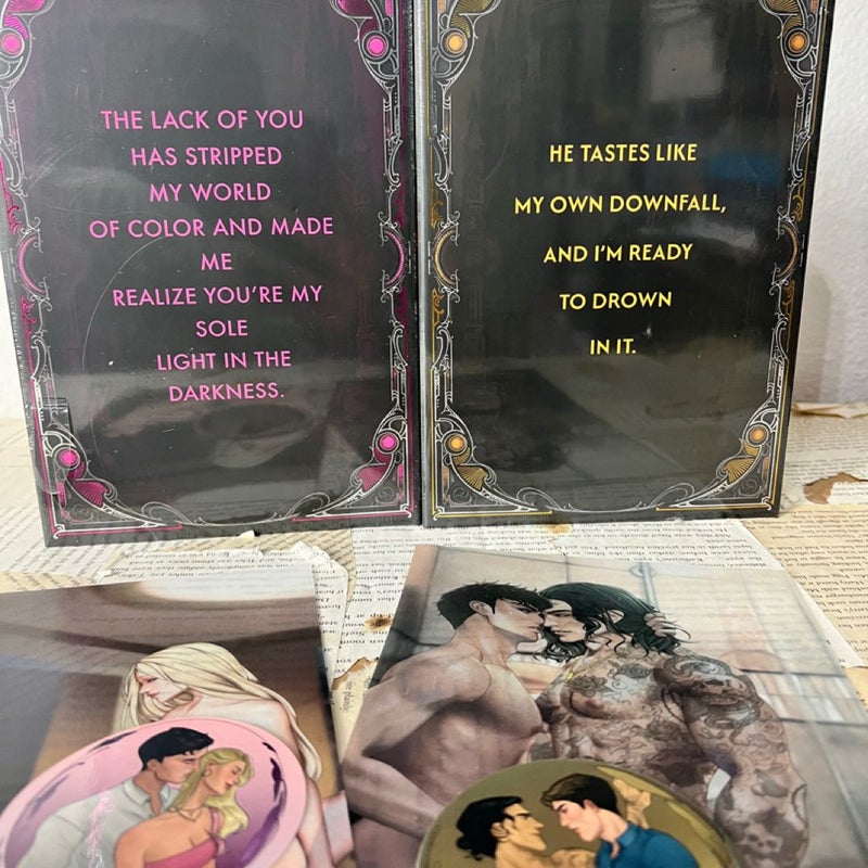 BFDC god of fury & god of war books for days crate rina kent