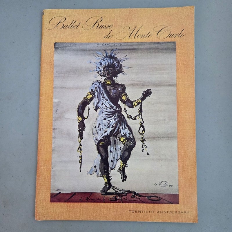 Vintage 1958 1959 Season BALLET RUSSE DE MONTE CARLO Tour Program / NINA NOVAK