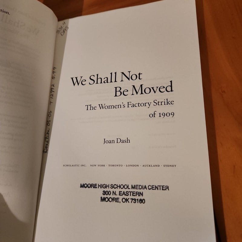 We Shall Not Be Moved
