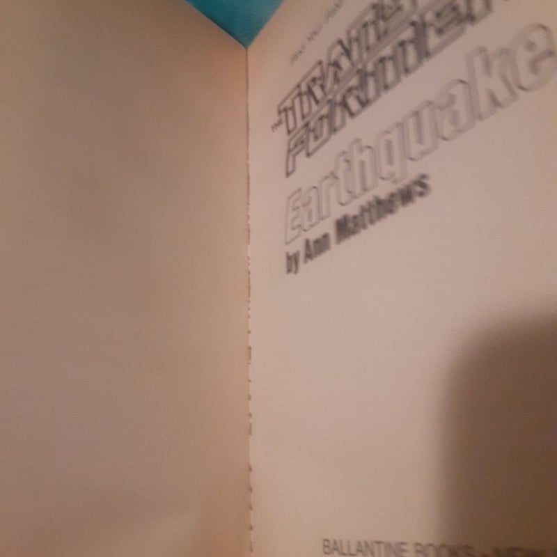 Find Your Fate Transformers 4 Earthquake By Ann Matthews '86 1st Print Paperback