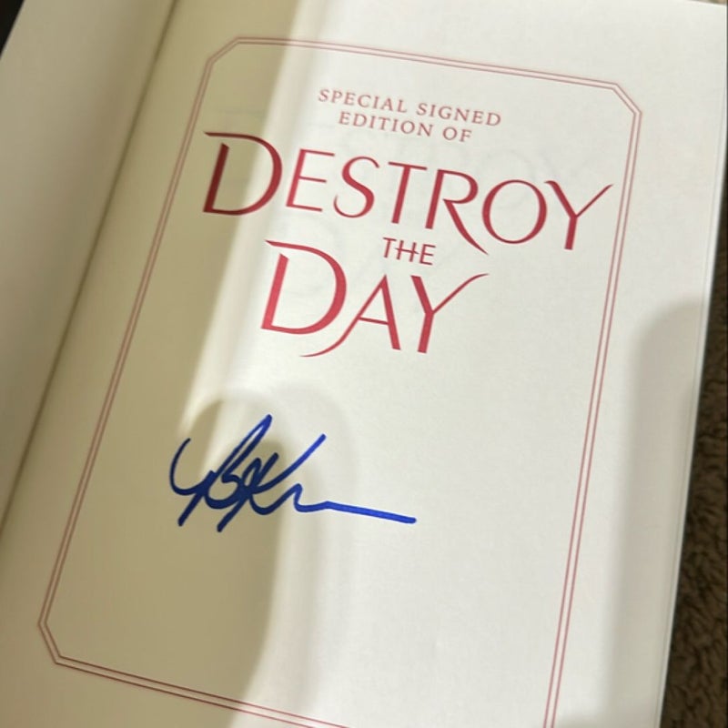 Defend the Dawn and Destroy the Day signed B&N special edition 