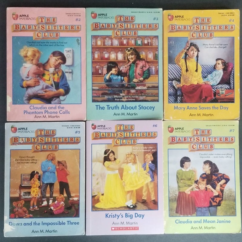 VINTAGE LOT 12 SCHOLASTIC ORIGINAL APPLE SERIES 1980s THE BABYSITTERS CLUB BOOKS