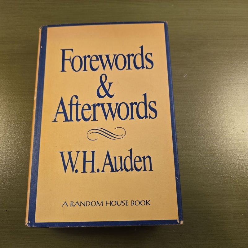 Forewords and Afterwords