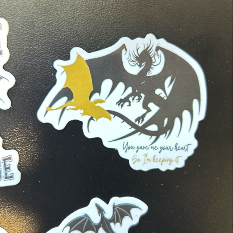 Fourth Wing Sticker Bundle