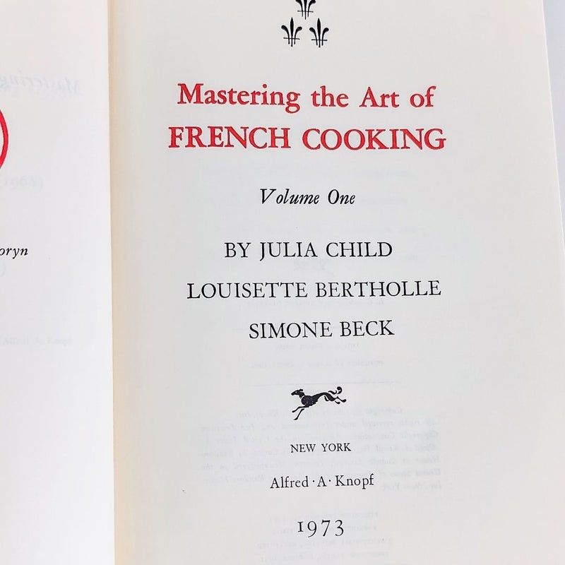Mastering the Art of French Cooking Volume 1 ©1973