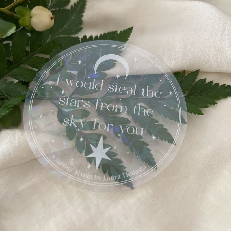 A Strange Hymn Irridescent Sticker