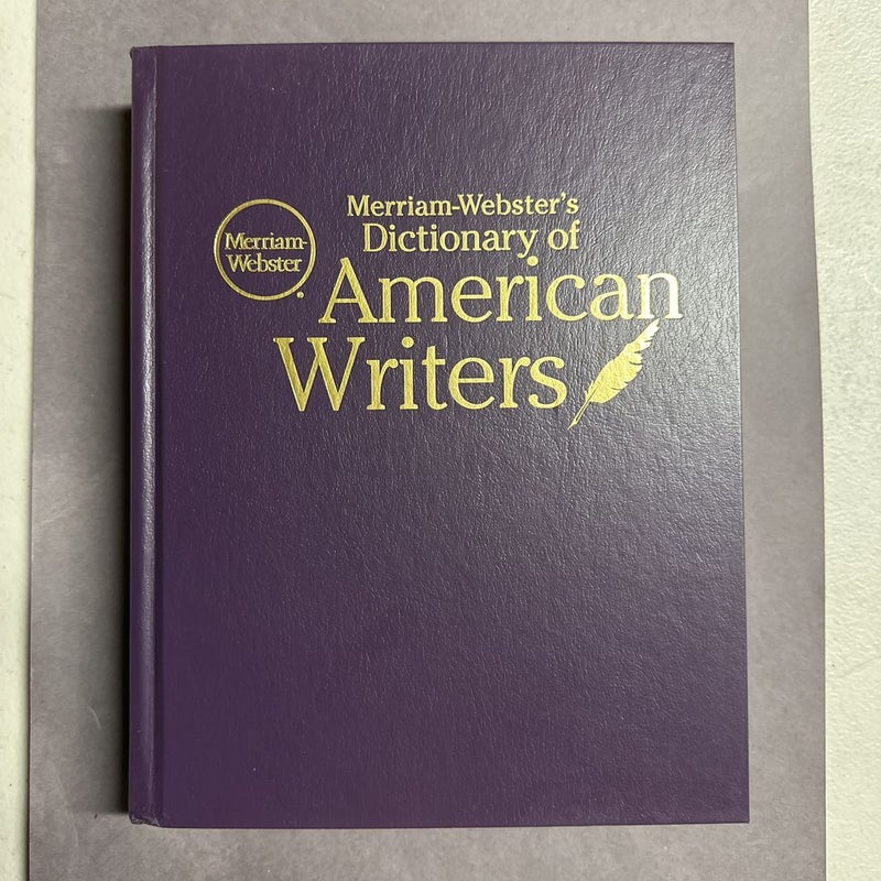 Merriam-Webster's Dictionary of American Writers