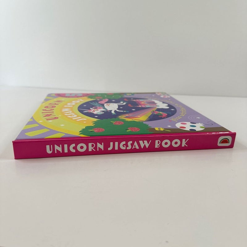 Unicorn Jigsaw Puzzle Book, 5 Puzzles and Story, NEW (Board Book)