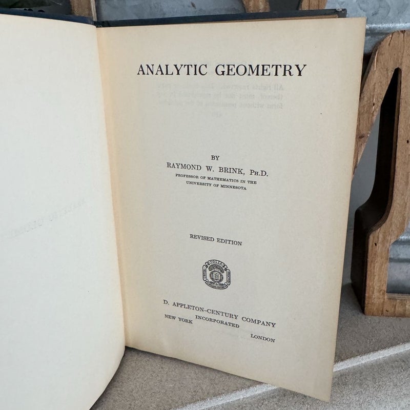 Analytic Geometry