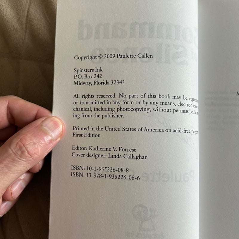 Command of Silence Signed 10428
