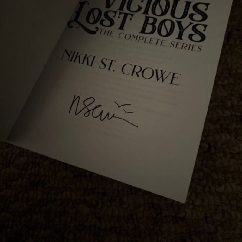 Signed The Vicious Lost Boys novel grounds omnibus