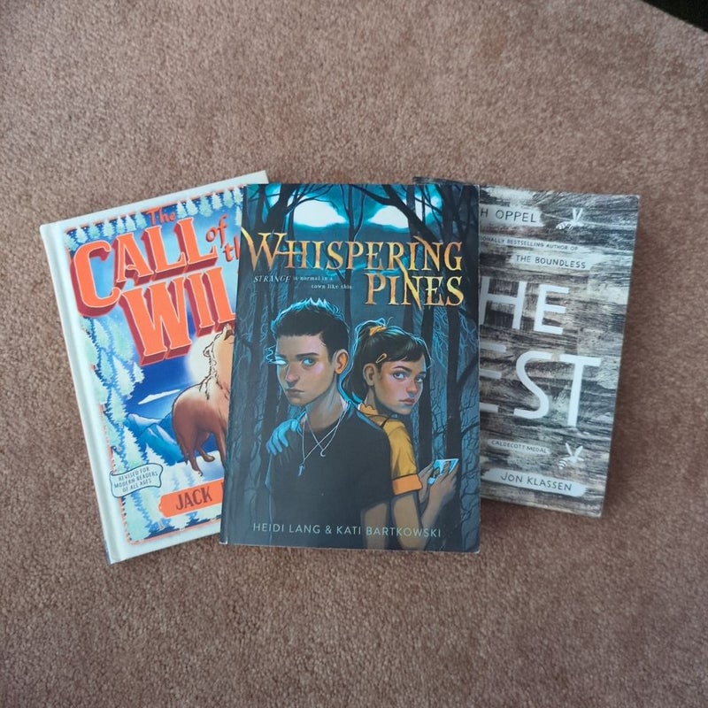 Middle grade bundle Whispering Pines, the nest, Call of the wild