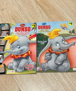 Two Dumbo coloring books 