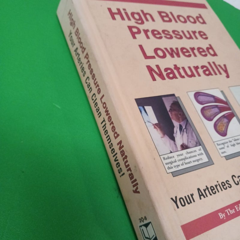 High Blood Pressure  Lowered  Naturally 