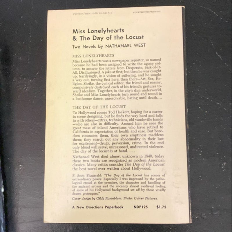 Miss Lonelyhearts and the Day of the Locust