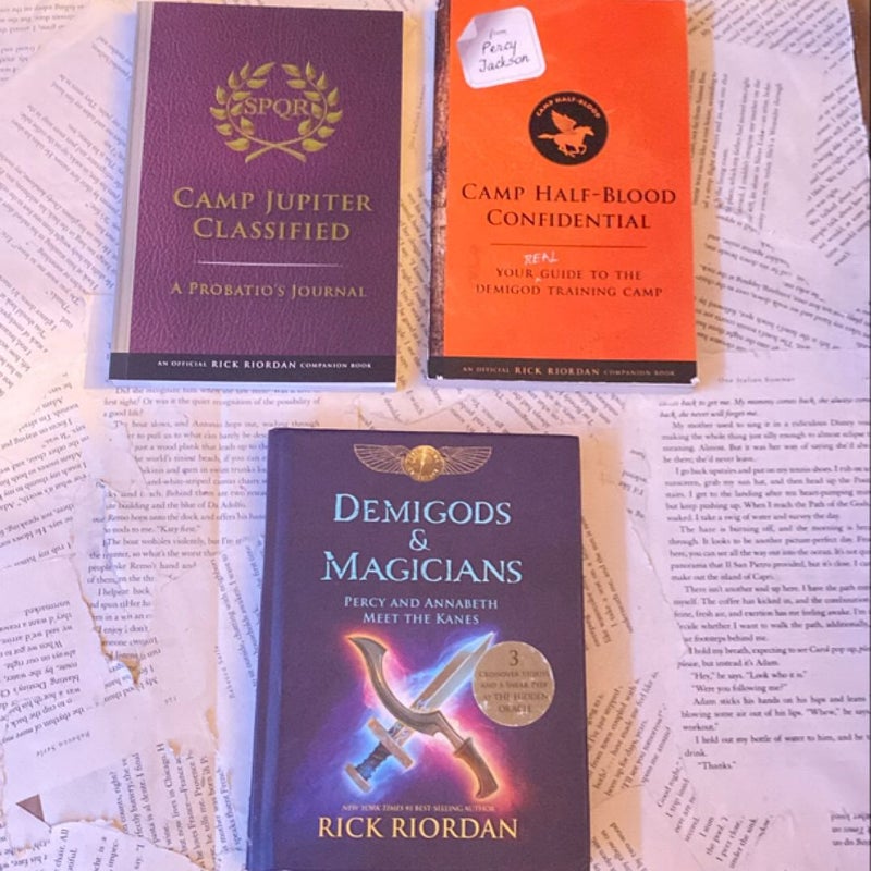 Demigods and Magicians + Percy Jackson set