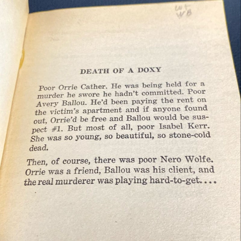 Nero Wolfe Death Of A Doxy