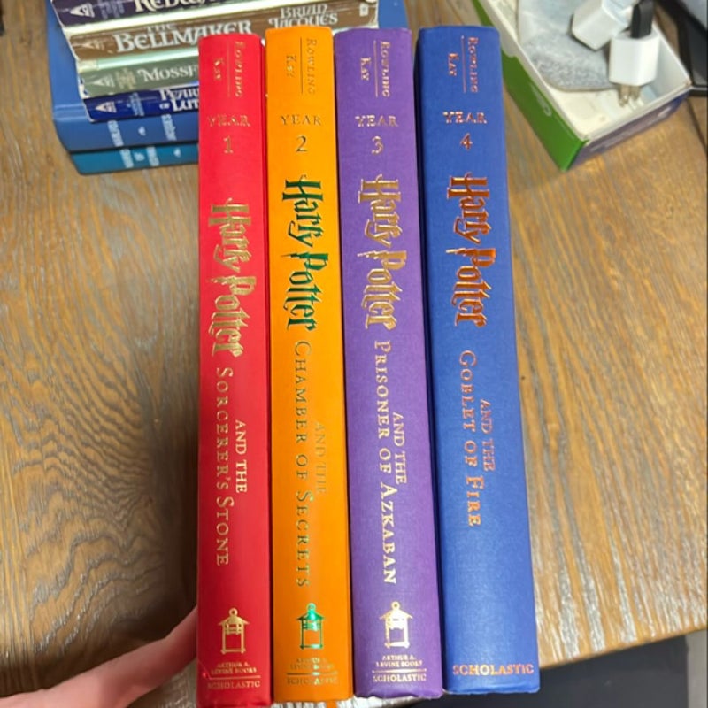 Harry Potter 1-4 Illustrated Editions