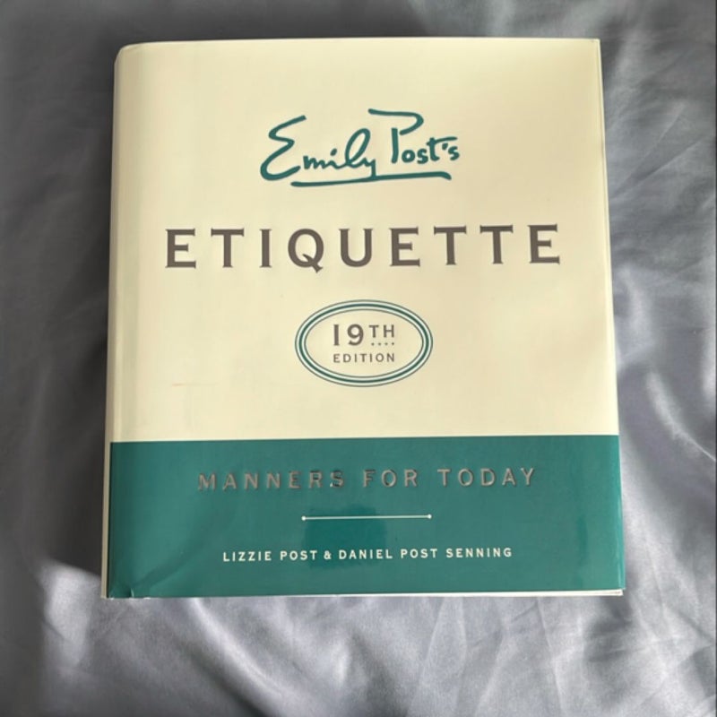 Emily Post's Etiquette, 19th Edition