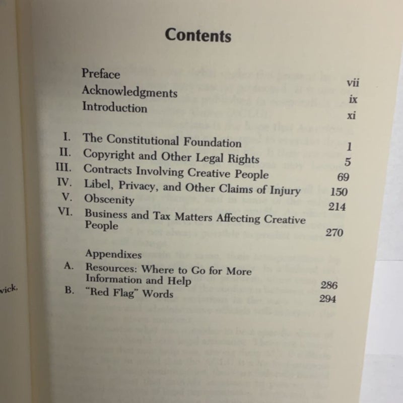 The Rights of Authors, Artists, and Other Creative People