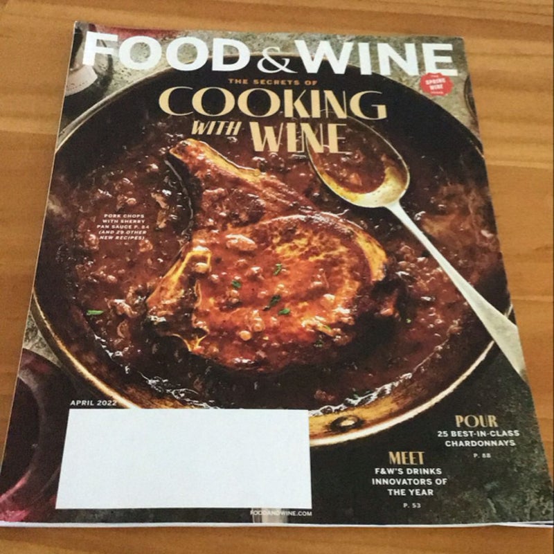 Food and wine magazine April 2022