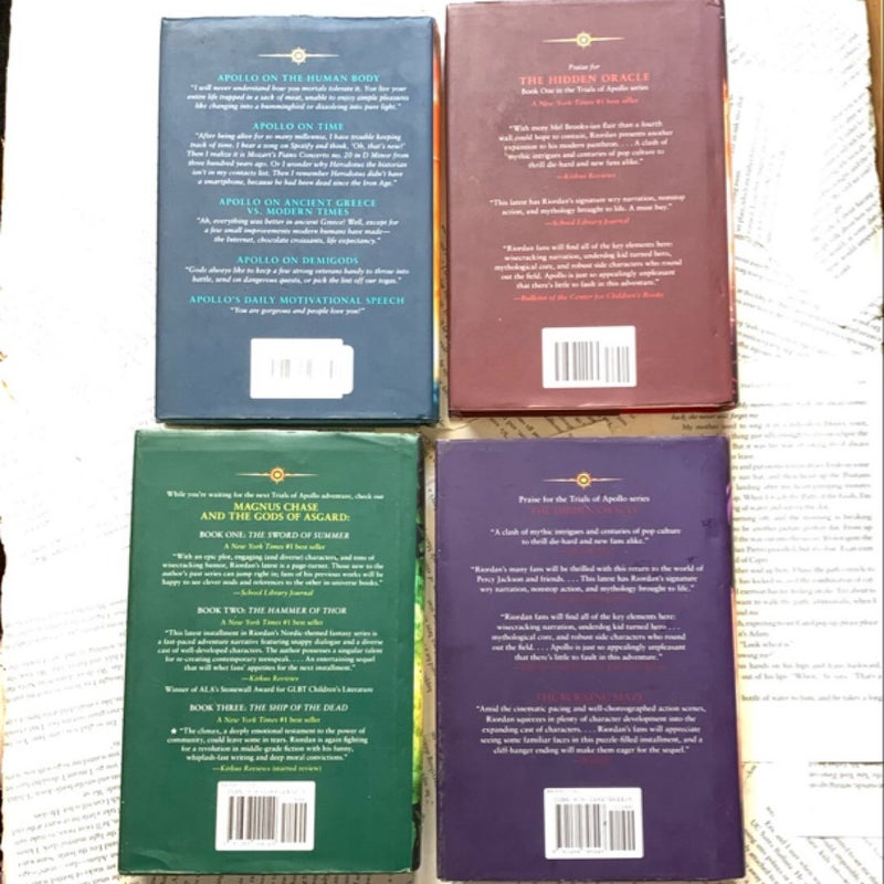 Trials of Apollo books 1-4