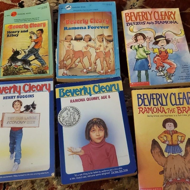 Lot of 6 beverly cleary henry and ramona