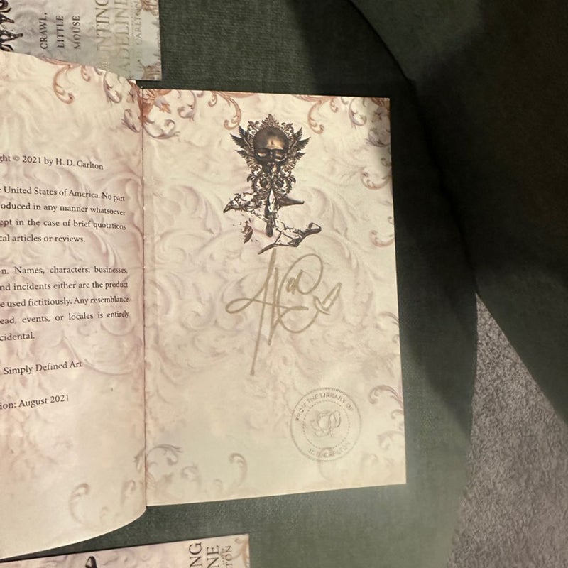 haunting adeline and hunting adeline cat and mouse duet signed special edition by Hd Carlton