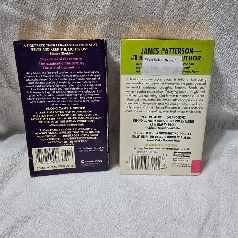 James Patterson 2 Book Bundle:Along Came A Spider/Cradle And All