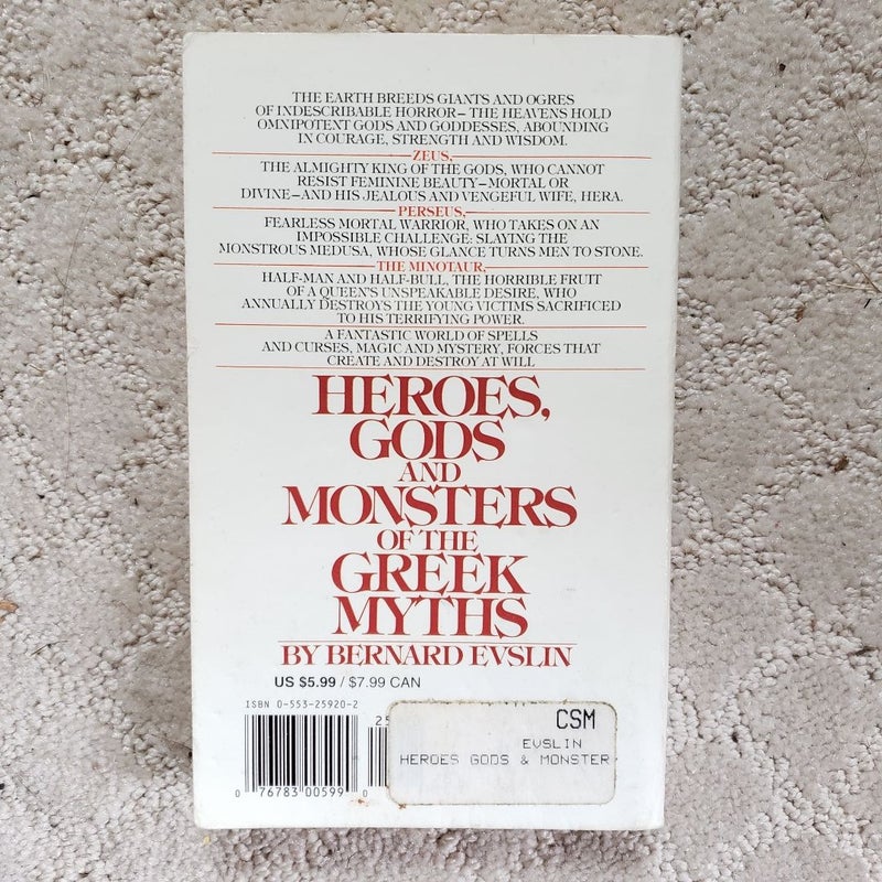 Heroes, Gods and Monsters of the Greek Myths (Bantam Edition, 1975)