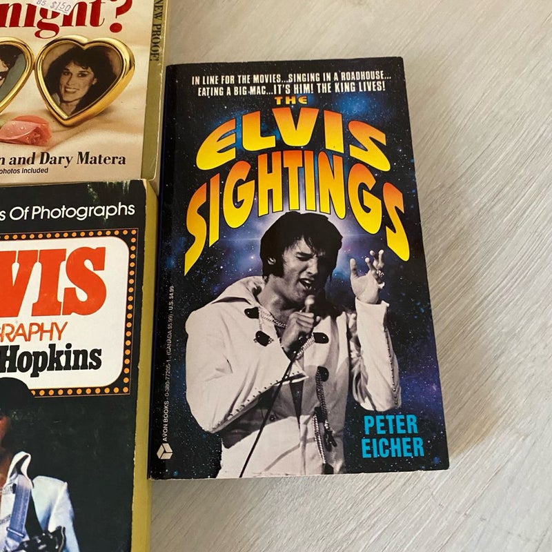 Lot of Five (5) Vintage Elvis Presley Mass Market Paperback Books