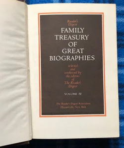 Family Treasury of Great Biographies Volume IV