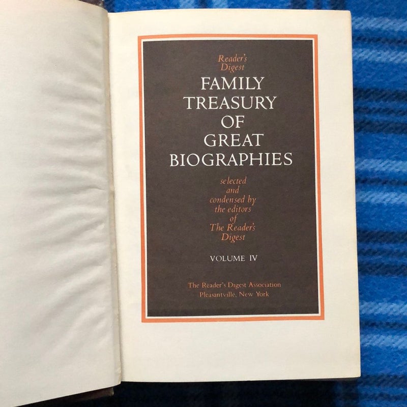 Family Treasury of Great Biographies Volume IV