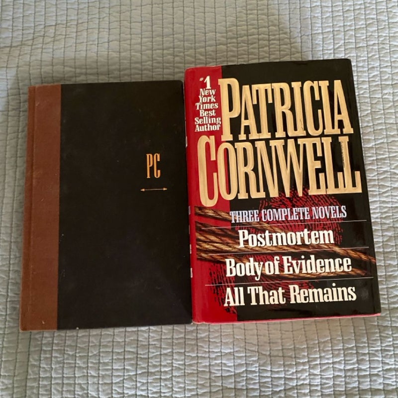 2 Patricia Cornwell Hardback Books