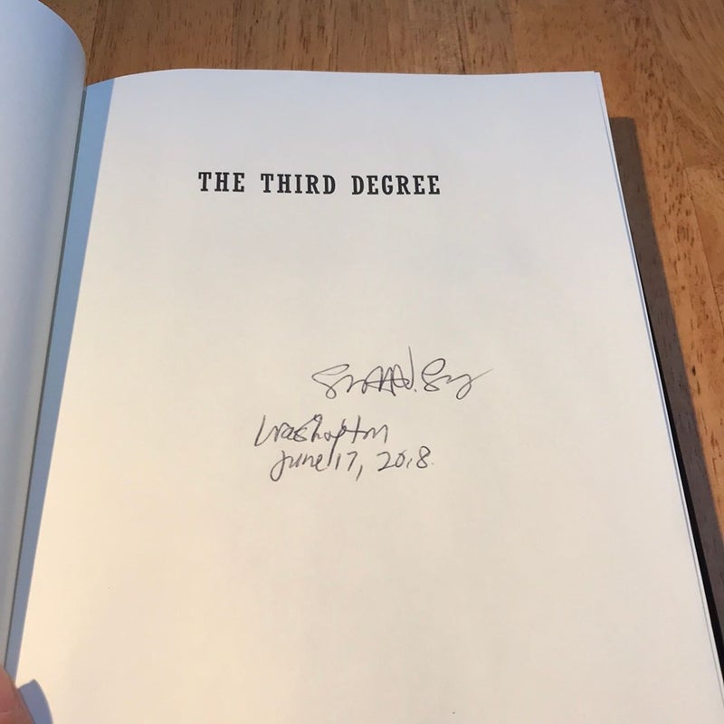 Award winner, 1st ed.* The Third Degree.            