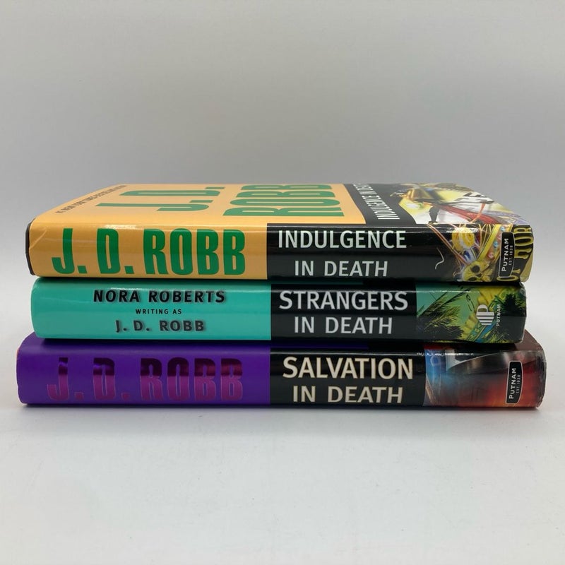 J.D. Robb In Death Series Book Lot of 3 Nora Roberts Detective Series 