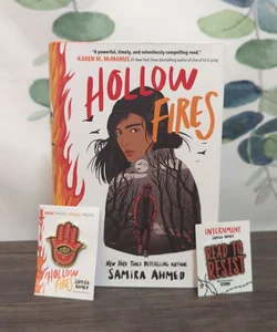 Hollow Fires - Signed Copy w/ Enamel Pins
