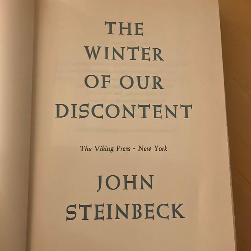 The Winter of our discontent 