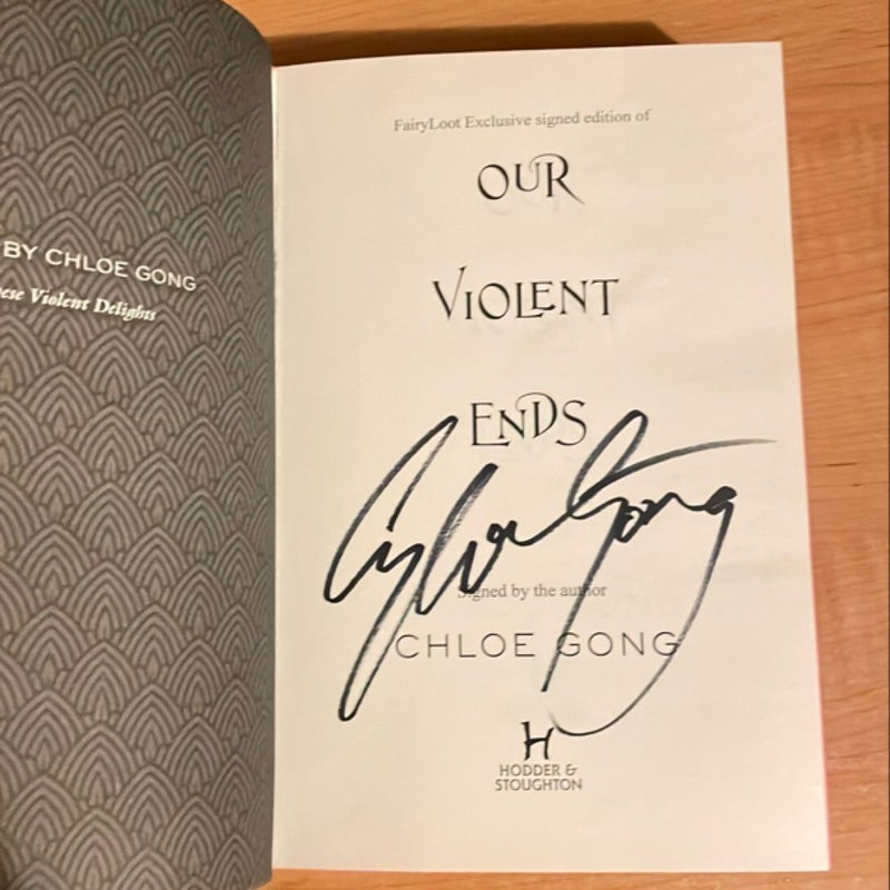 Our Violent Ends Fairyloot Edition