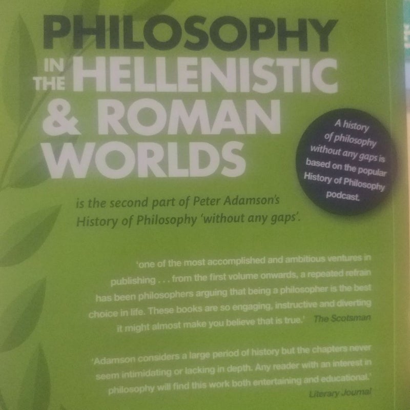 Philosophy in the Hellenistic and Roman Worlds