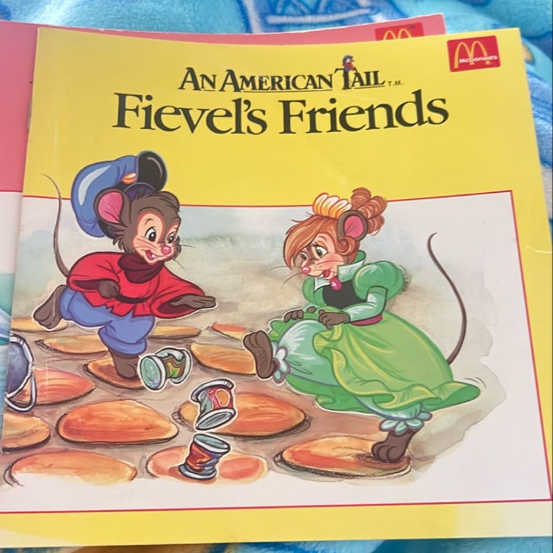 Vintage McDonald’s books from the 80s and all American tell Fievel goes west