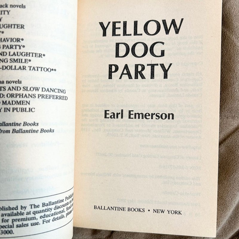 Yellow Dog Party  1884