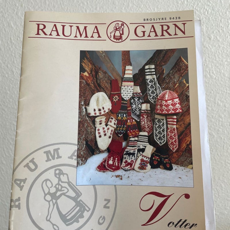 Rauma Garn Scandinavian Knitting Pattern Book with translation