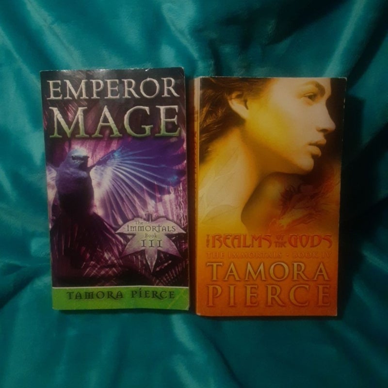 The Immortals Books 3 & 4 By Tamora Pierce, Emperor Mage,  Realm Of The Gods Lot