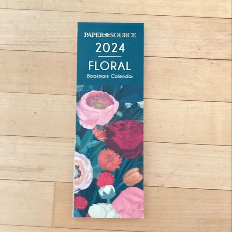 Paper Choice 2024 Floral Bookmark Calendar